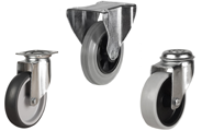 Grey Non-marking Rubber Castors Grey Non-marking Rubber Castors