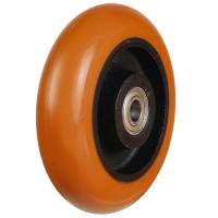 Polyurethane on Cast Iron (Round Profile) Wheels