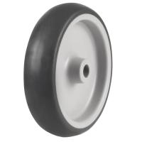 Rubber on Plastic Centre Wheels [Thin Tread]