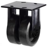 150mm Rubber on Cast Iron Fixed Castor | 800kg 