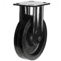 250mm Rubber on Cast Iron Fixed Castor | 700kg 