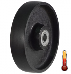 125mm Solid Cast Iron Wheel [400kg max load]