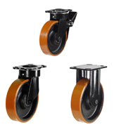 3000kg / 200mm Heavy Duty Polyurethane Castors