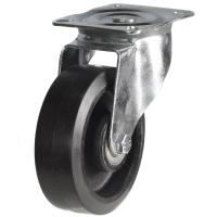 Black Elastic Rubber Swivel Castors Black Elastic Rubber Swivel Castors