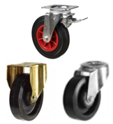 Black Rubber Castors Black Rubber Castors