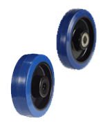 Non-Marking Blue Rubber Wheels