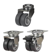 Bulk Buy Non-Marking Twin Wheel Castors Bulk Buy Non-Marking Twin Wheel Castors