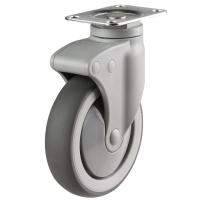 Grey DP/TPR Plastic Swivel castors Grey DP/TPR Plastic Swivel castors
