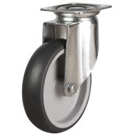 LWA/TPR Light Duty Grey Rubber Swivel Castors LWA/TPR Light Duty Grey Rubber Swivel Castors