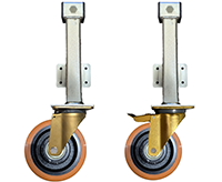 Heavy Duty Cast Iron Round Profile Jacking Castors Heavy Duty Cast Iron Round Profile Jacking Castors