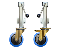 Heavy Duty Non-marking Rubber Jacking Castors Heavy Duty Non-marking Rubber Jacking Castors