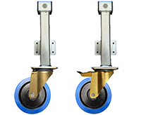 Heavy Duty Non-marking Rubber Jacking Castors Heavy Duty Non-marking Rubber Jacking Castors