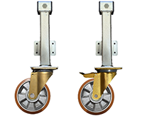 Heavy Duty Polyurethane on Aluminium Jacking Castors Heavy Duty Polyurethane on Aluminium Jacking Castors