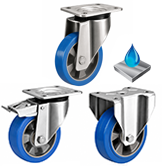 Heavy Duty Stainless Steel Elastic Polyurethane Castors Heavy Duty Stainless Steel Elastic Polyurethane Castors