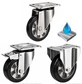 Heavy Duty Stainless Steel Elastic Polyurethane on Nylon Castors Heavy Duty Stainless Steel Elastic Polyurethane on Nylon Castors