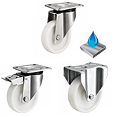 Heavy Duty Stainless Steel Nylon [Ball Journal] Castors