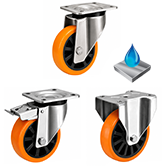 Heavy Duty Stainless Steel on Nylon Castors Heavy Duty Stainless Steel on Nylon Castors