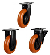 Industrial Round Profile Polyurethane Castors