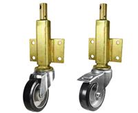 Medium Duty Elastic Rubber on Aluminium Jacking Castors Medium Duty Elastic Rubber on Aluminium Jacking Castors