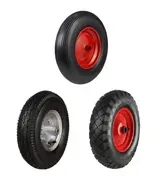 Metal Rubber Wheels for Wheelbarrows & Sacktrucks