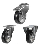 Non Marking Black Rubber Castors