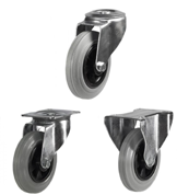 Non Marking Rubber in Stainess Steel Castors
