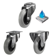 Stainless Steel Non-Marking Rubber Castors [SSDRGR]