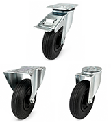 Pneumatic on Rubber Castors [DRATB]