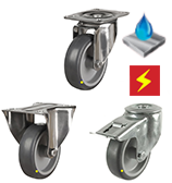 Stainless Steel Anti-Static Castors [SSDRTPAZ]
