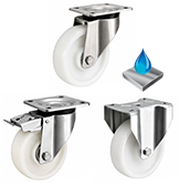 Heavy Duty Stainless Steel Nylon (Ball Journal) Castors [SSGDHNYBJ]