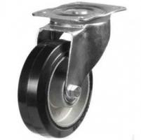 100mm medium duty castor Elastic Rubber On Aluminium wheel