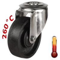 100mm High Temperature Resistant Wheel Bolt Hole Castors