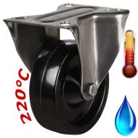 100mm Medium Duty High Temperature Resistant Stainless Steel Fixed Castors