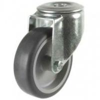 100mm Synthetic Tyre Non-Marking Bolt Hole Castors