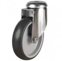 125mm Synthetic Non-Marking Rubber Bolt Hole Castor Up To 110kg Capacity