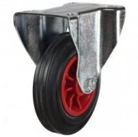 160mm Rubber Tyre On Plastic Fixed Castors