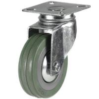 75mm Synthetic Grey Rubber Swivel Castor Up To 50kg Capacity