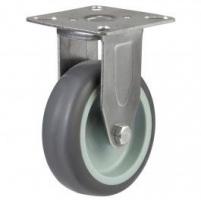 75mm Stainless Steel Synthetic Non-Marking Light Duty Fixed Castors