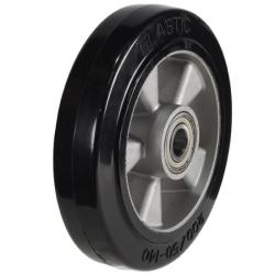 100mm / 150kg Elastic Rubber on Aluminium Centre Wheel