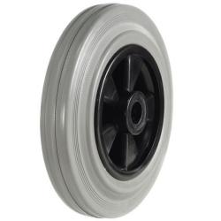 100mm Grey Rubber On Plastic Centre Castors Wheel