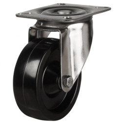 Medium Duty Stainless Steel 100mm High Temperature Resistant Phenolic Swivel Castor - 150kg Load Medium Duty Stainless Steel 100mm High Temperature Resistant Phenolic Swivel Castor - 150kg Load