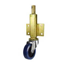 Medium Duty 100mm Non-Marking Rubber Jacking Castor Swivel Castor 180kg Load