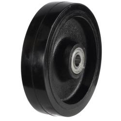 100mm Rubber on Cast Iron Core Wheel [210kg max load]