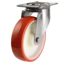 100mm medium duty swivel castor poly/nylon wheel