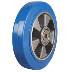 Medium Duty 125mm Elastic Polyurethane on Aluminium Wheel - 350kg Load