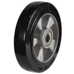 125mm / 200kg Elastic Rubber on Aluminium Centre Wheel