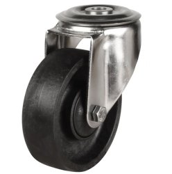 Medium Duty Stainless Steel 125mm High Temperature Resistant Swivel Castor - 250kg Load Medium Duty Stainless Steel 125mm High Temperature Resistant Swivel Castor - 250kg Load