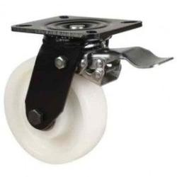 125mm Nylon Swivel Braked Castor [500kg max load]