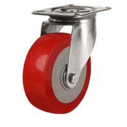 Heavy Duty 125mm Polyurethane on Nylon Swivel Castor - 280kg Load