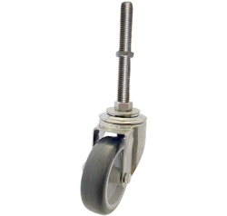Medium Duty Stainless Steel 125mm Synthetic Non-Marking Rubber Swivel Castor 100kg Load